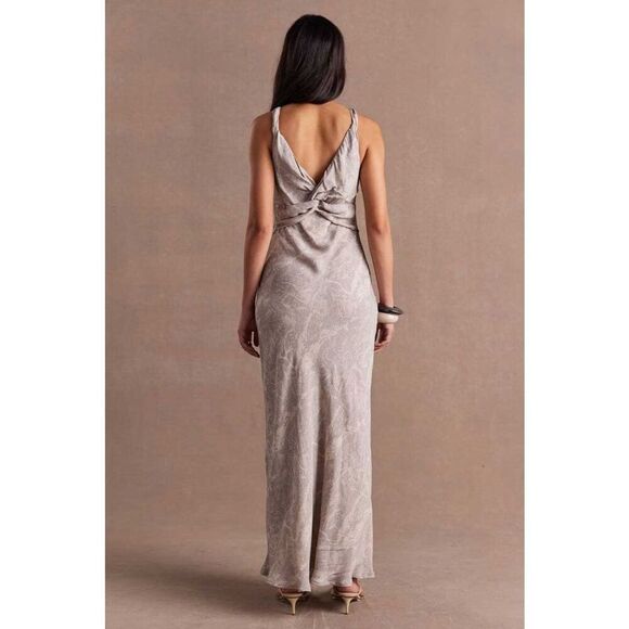 SOVERE Inara Reversible Maxi Dress – Grey Maxi cocktail Brunch Size S NWT - Picture 4 of 8